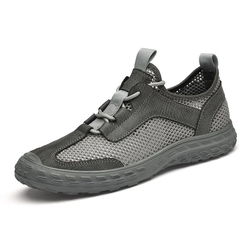 Handmade Shoes Refreshing Mesh Men's Shoes Outdoor Mountaineering Men's Shoes Travel Outdoor Sports Flying Woven Mesh Shoes_vogvips.com