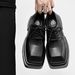 Cleanfit Derby Square Toe Men's 2024 New British Style Thick Sole Height Increasing Wedding Groom Shoes_vogvips.com