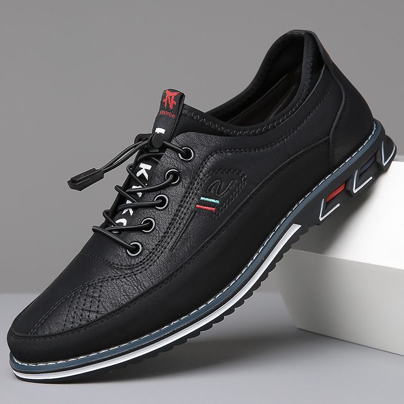 Fashion Sneakers Men Vulcanize Shoes Chunky Flat Comfortable Spring Autumn Platform Mens Shoes Sports Casual Black Shoes_vogvips.com