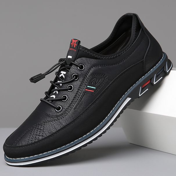 Fashion Sneakers Men Vulcanize Shoes Chunky Flat Comfortable Spring Autumn Platform Mens Shoes Sports Casual Black Shoes_vogvips.com