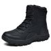 Men's Tactical Military Boots For Outdoor Hiking, Desert Training & Work - Durable PU Leather Hiking Training Boots Desert Security Work Boots_vogvips.com