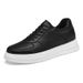 Invisible Inner Height Increase Men's Shoes Soft Baseplate Shoes Men's Casual Breathable White Shoes_vogvips.com