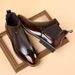 New Men's Casual Comfort Trend Fashion Short Boots Large Size Men's Leather Shoes_vogvips.com