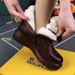 2023 Autumn Winter New Women's Leather Warm Flat Comfortable Non-Slip Martin Boots_vogvips.com
