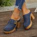Cross-Border Foreign Trade European And American Style Summer New Fashion Outdoor Closed-Toe Chunky Heel Non-Slip_vogvips.com