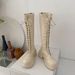White Long Women 2022 New Autumn High Tube Martin For Petite Thick Sole Over-the-Knee Riding Boots_vogvips.com