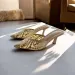 Sophisticated Pearlized Flats For Women Designer Inspired Flat Sandals With Strappy Detailing Okimoz Big Size_vogvips.com