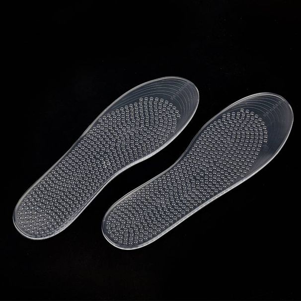 Men's and women's casual sports insoles with granular massage soft elastic insoles for sports shock absorption running can be cut to size insoles_vogvips.com
