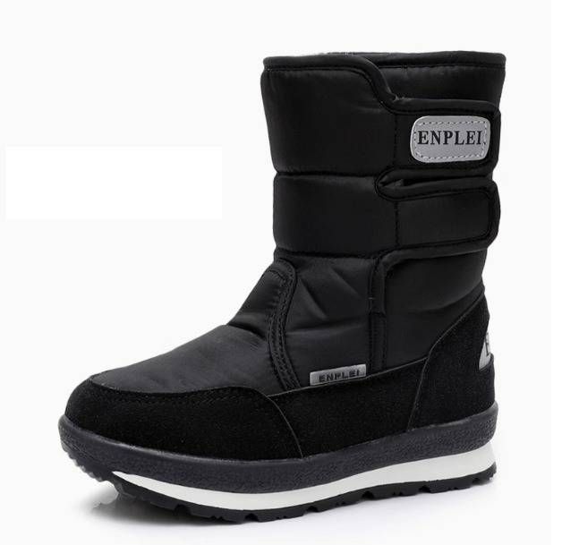 Kids & Adults Winter Snow Boots With Faux Fur Lining, Waterproof & Slip-Resistant, Thermal Insulated For Cold Weather, Round Toe, Casual Style_vogvips.com