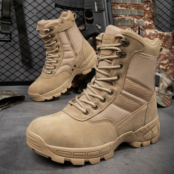Combat Boots For Men, Outdoor Hiking And Mountaineering Boots For Men, Tactical Boots For Men, High Top Desert Boots For Men, Field Boots For Men_vogvips.com