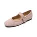 French Retro Flat-soled Mary Jane Shoes With Shallow Mouth Soft-soled Ballet Single Shoes For Women_vogvips.com