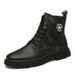 Martin Boots Men's High-top Shoes Men's Short Boots Printed Heightening Casual Men's Tooling Boots Men's Leather Boots_vogvips.com