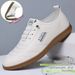 Men's Casual Breathable Soft Leather Slip-On Shoes Stylish Versatile Driving Shoes White Spring Summer New Style with Soft Sole_vogvips.com