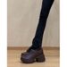 thick-soled Heightening Round-head Loafers Women's Commuter Small Leather Shoes Single Shoes_vogvips.com