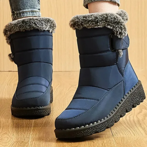 Snow Platform Shoes Woman Fur Keep Warm For Women Plus Size Plush Botas Mujer Winter Boots 240830_vogvips.com