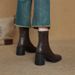 25 Autumn Winter Square Toe Chunky Stretch Short High Heel Slim Single Boots With A Soft Cushioning Feel_vogvips.com