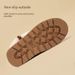 Women's Shoes Horn Buckle Wool Mouth Sheepskin Fur Thick Bottom Snow Boots Women's Short Tube Thick Warm Plus Velvet New Winter_vogvips.com