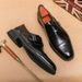 European And American Fashion New Pointed Toe Men's High Heels, Crocodile Embossed Business Formal Wear Men's Shoes Banquet Dress Wedding Leathershoes_vogvips.com