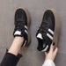 Women's Chunky Sneakers Retro Platform Shoes Breathable Mesh Lace-Up Casual Fashion White & Black Trainer Shoes For Women_vogvips.com