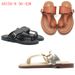 MS Women's Gladiator Sandals - Casual Summer Slide Sandals With Metallic Accents, Comfortable Rubber Sole, Black/Gold/Brown_vogvips.com