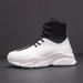 European Warm Series Casual Leather Shoes For Men, Sports Martin Boots, Outdoor Height-increasing Trendy Platform Shoes, Winter High-top_vogvips.com