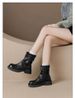 The New Maillard Pleated Trouser Boots For Women In The Autumn Of 2025.1 With Thick Soles_vogvips.com