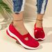 Dropshipping Cross-Border Trade Women's Casual Mom Sock Mesh Shoes Soft Sole Sneakers Women_vogvips.com