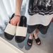 3031 Men's Summer Leather Slippers With Foot One Line, Suitable For Wearing Outside, Non Slip, Bathroom, Shower, And_vogvips.com