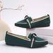 Skinny, Pointed, Plus Size 43 Flat Sole Single For Women. , One Foot Butterfly Bow, Casual And Breathable Women's_vogvips.com