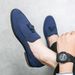 Fashion Pointed Toe Men Tassel Small Leather Shoes Men's Casual Loafers Moccasins_vogvips.com
