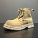 WalkPrime Martin 2024 Autumn Winter New Casual Work Lace-up Men's Yellow Boots American Style Versatile Trendy_vogvips.com
