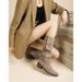 Western Slouch 2023 Summer High Tube Chunky Heel Square Toe Pleated Denim Over-the-Knee Suede Long Boots_vogvips.com