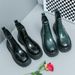 New Fashion Chelsea Boots Men's Pointy Toe Retro Boots British Men's Boots Leather Boots Leather Shoes_vogvips.com