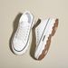 New Canvas Women's Black White Casual Woman Vulcanize Sneakers Comfortable Sport Walking Platform Flats Shoes 221_vogvips.com