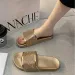 European American Fashion 2024 New Colorful Thick Sole Women's Slippers With Versatile Style And Beach Sandals Traf_vogvips.com