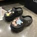 Dopamine-enhancing croc shoes platform women summer outside wear cute non-slip beach sandals wrapped head half slipper holiday_vogvips.com