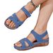 2025 New Large Casual Fish Mouth Roman Style Exterior Velcro Slope Heel Thick Bottom Sandals For Women_vogvips.com