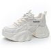 Platform Dad Shoes 2025 New Summer Versatile Hot-Selling Mesh Breathable Casual Sports White Sneakers For Women_vogvips.com