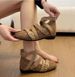 French-style High-heel Shallow-toe Cross-over Mary Jane Women's Shoes, Versatile And Slimming, Suitable For Pairing With Skirts And Sandals._vogvips.com