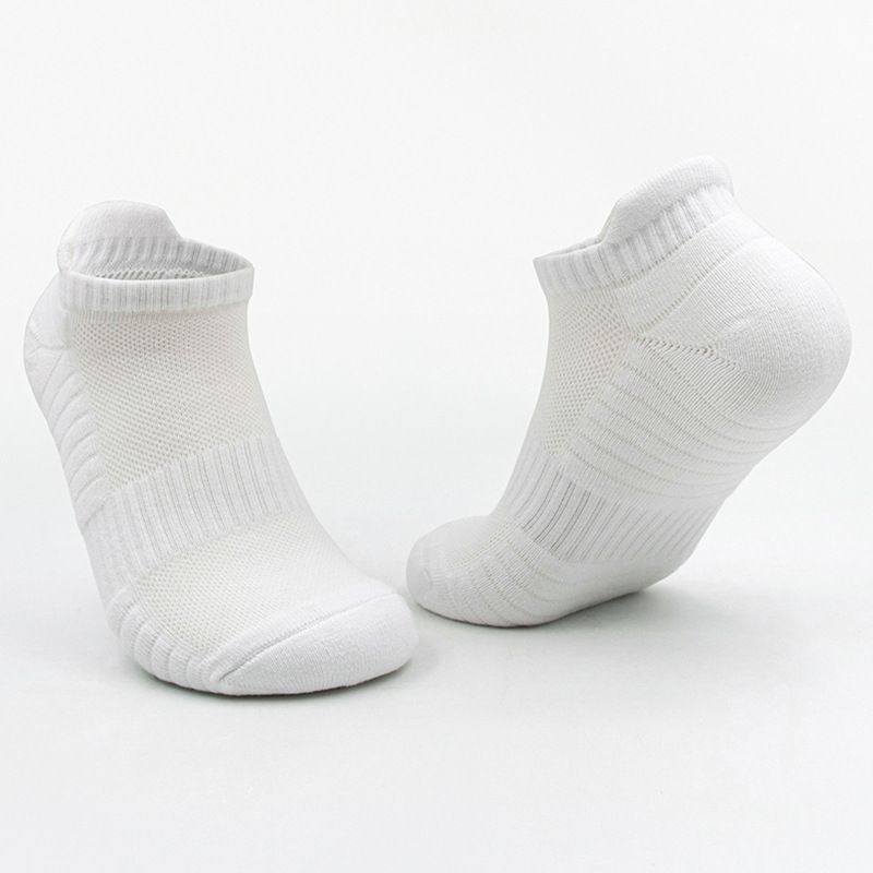 Shoe Accessories Thick Towel Bottom Sports Socks Solid Color Short Socks Sweat Absorbent Breathable Actual Combat Training Cotton Socks_vogvips.com