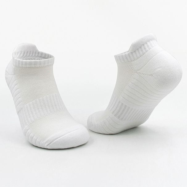 Shoe Accessories Thick Towel Bottom Sports Socks Solid Color Short Socks Sweat Absorbent Breathable Actual Combat Training Cotton Socks_vogvips.com