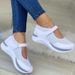 Women Fashion Vulcanized S Platform Solid Color Flats Ladies Shoes Casual Breathable Wedges Ladies Walking_vogvips.com