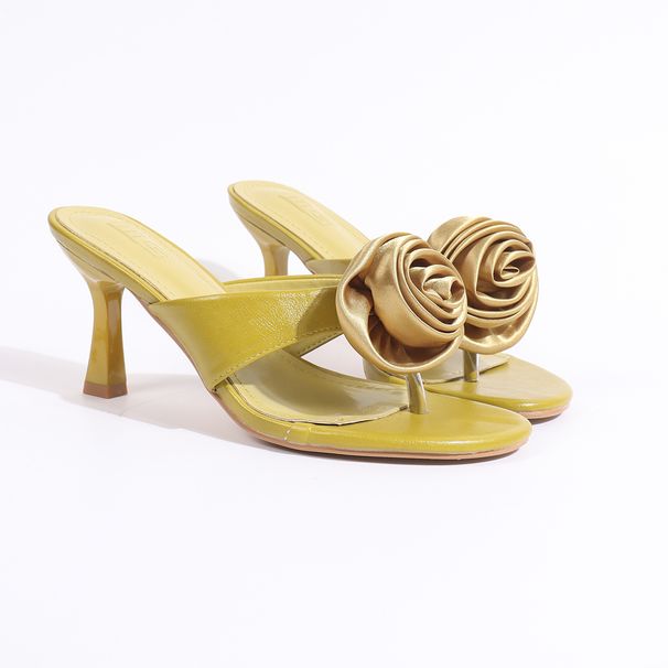 Women's Shoes Floral Design, Elegant Women's Slippers, Perfect For Summer Wear, New Style, Gentle And Feminine Flip Flops._vogvips.com