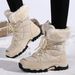 Snow Boots, Women's Thick Velvet Outdoor Hiking Boots, Skiing Boots_vogvips.com
