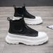 European Warm Series Men's Sports Casual Thick-Soled Height-Increasing High-Top Trendy Slip-On Wenzhou Shoes Martin Boots_vogvips.com