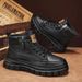 European Warm Series Men's Martin Boots New Autumn Winter Casual British Style Leather Waterproof Thick Sole Wear-resistant High-top Outdoor_vogvips.com