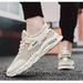 Men's Breathable Mesh Sneakers For Summer - Lightweight Casual Running Shoes With Soft Rubber Sole, Round Toe Design Lightweight Slip_vogvips.com
