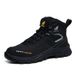 Men's High Top Steel Toe Safety Boots,Microfiber Leather Upper, Non-Slip Rubber Sole For Miners, Construction & Factory Workers Work Shoes_vogvips.com