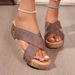 Cross Platform Slippers With Open Toe Muffins And Beach Shoes_vogvips.com