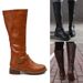 Big Round Toe Boots Fat Thin Two Thick Heels Knight's Boots_vogvips.com